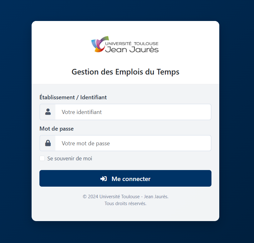 Gestion emplois du temps